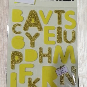 Eva Alphabet Foam Glitter Sticker Capital Litter