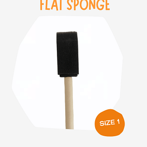 Black Decoupage Sponge Brush