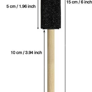 Black Decoupage Sponge Brush