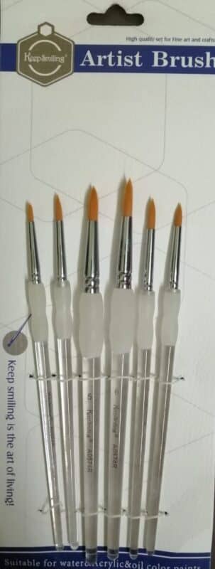 KeepSmilling Artist Brush Transparent Handle