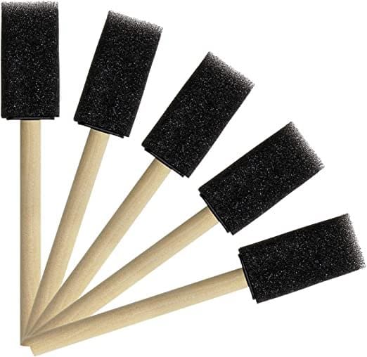 Black Decoupage Sponge Brush